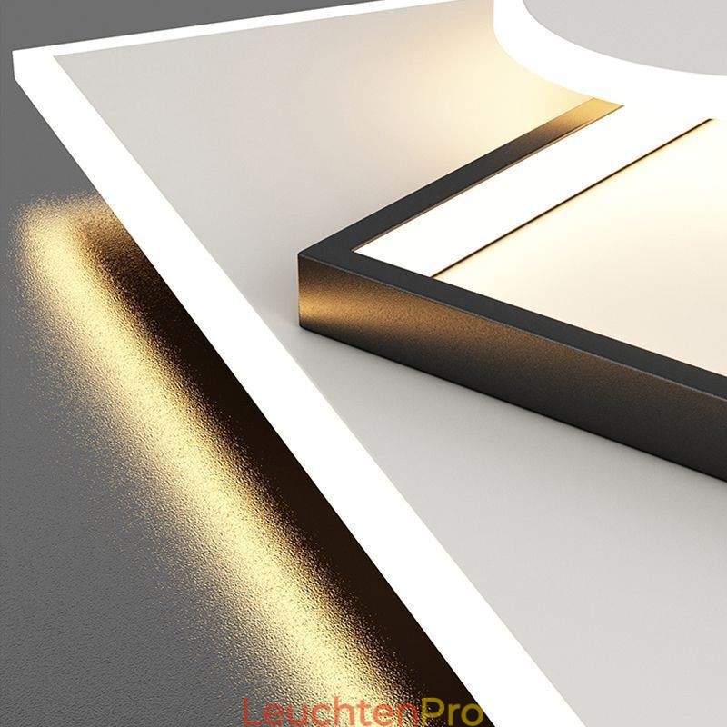 Moderne Deckenleuchte, quadratisch, geometrische Acryl-Deckenleuchte