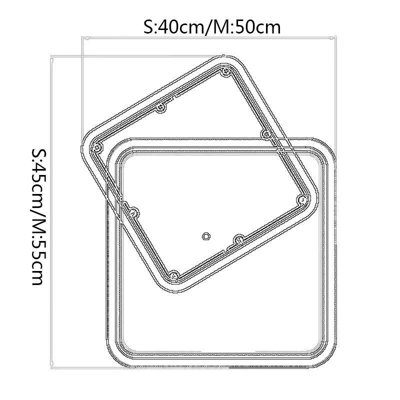 Moderne, geometrische, quadratische Deckenleuchte