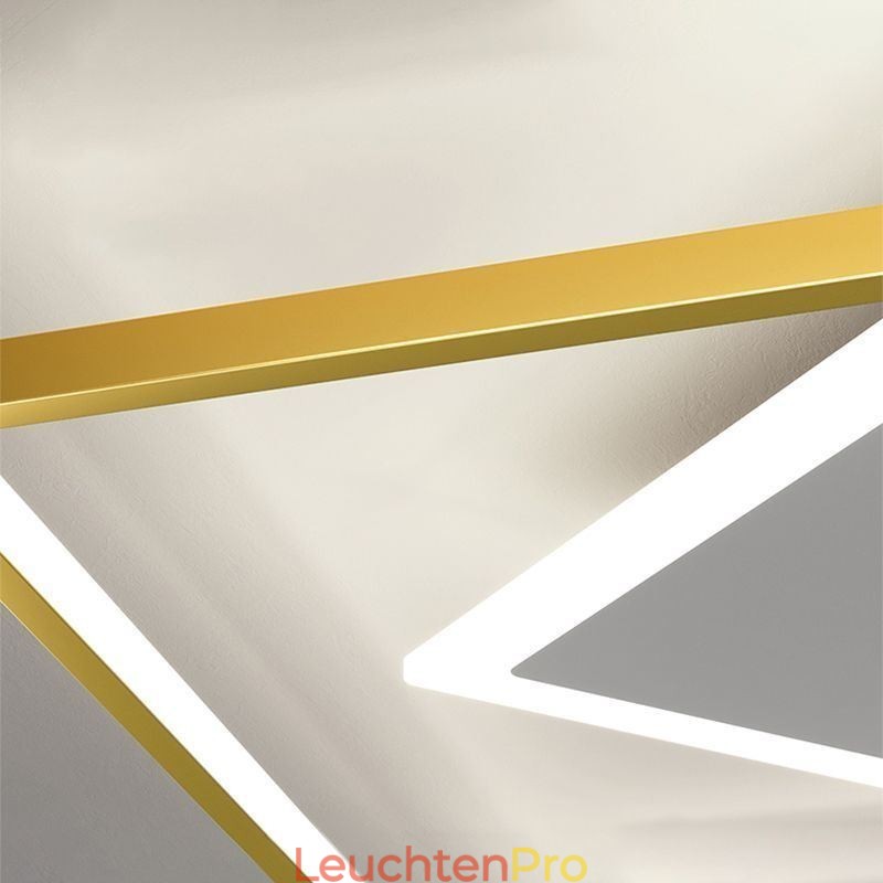 Moderne Deckenleuchte, geometrische quadratische Deckenleuchte