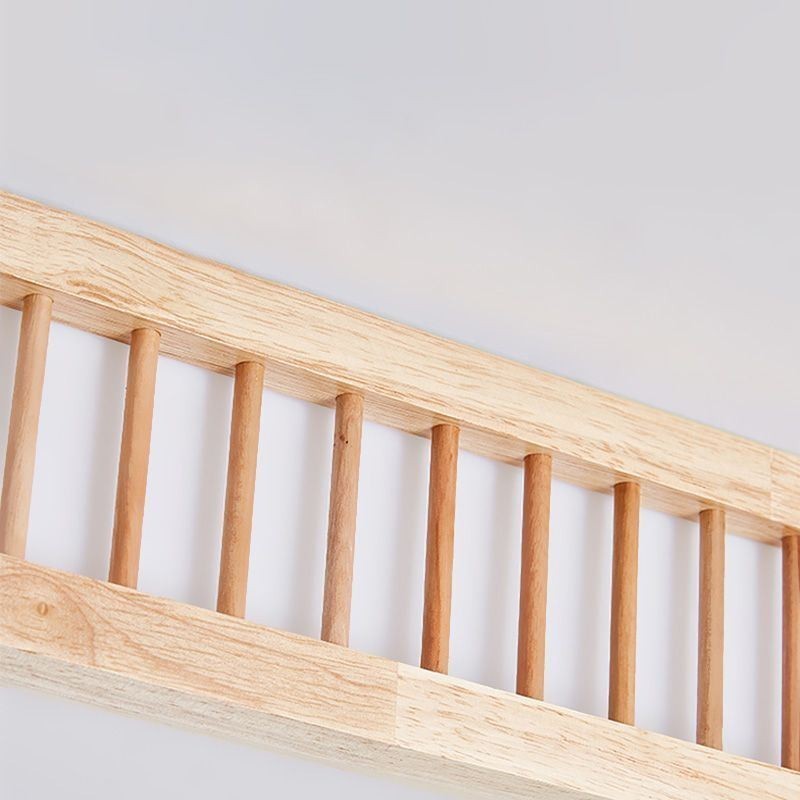 Japanische Deckenlampe Quadratische Holzdeckenlampe