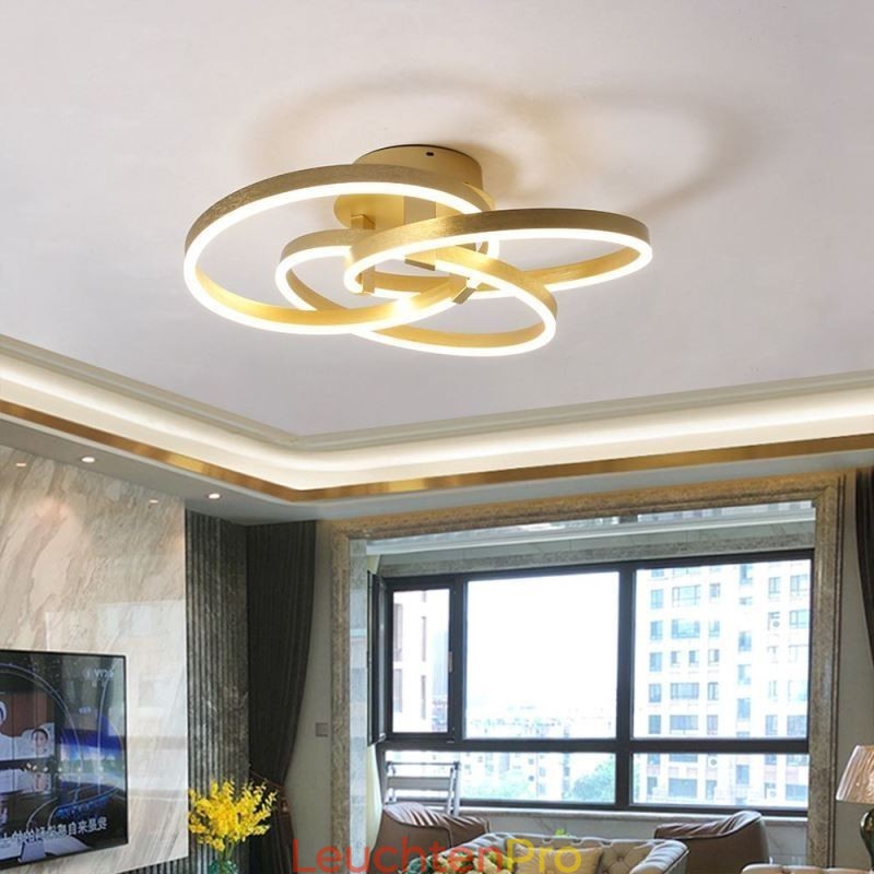 Moderne Deckenleuchte 3 Ring Deckenlampe