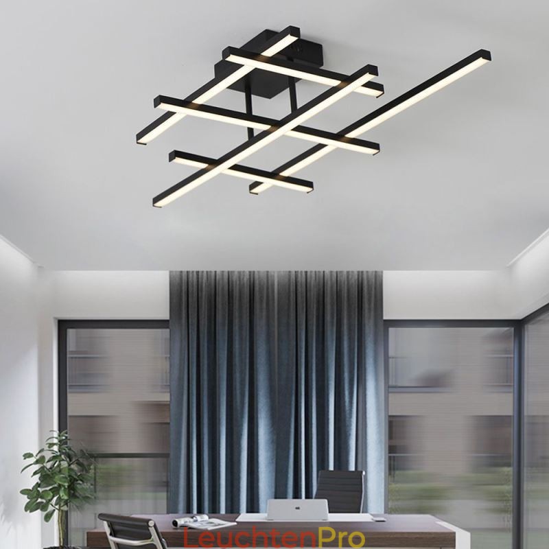 Deckenleuchte mit Unterputzmontage, Aluminium-Deckenleuchte