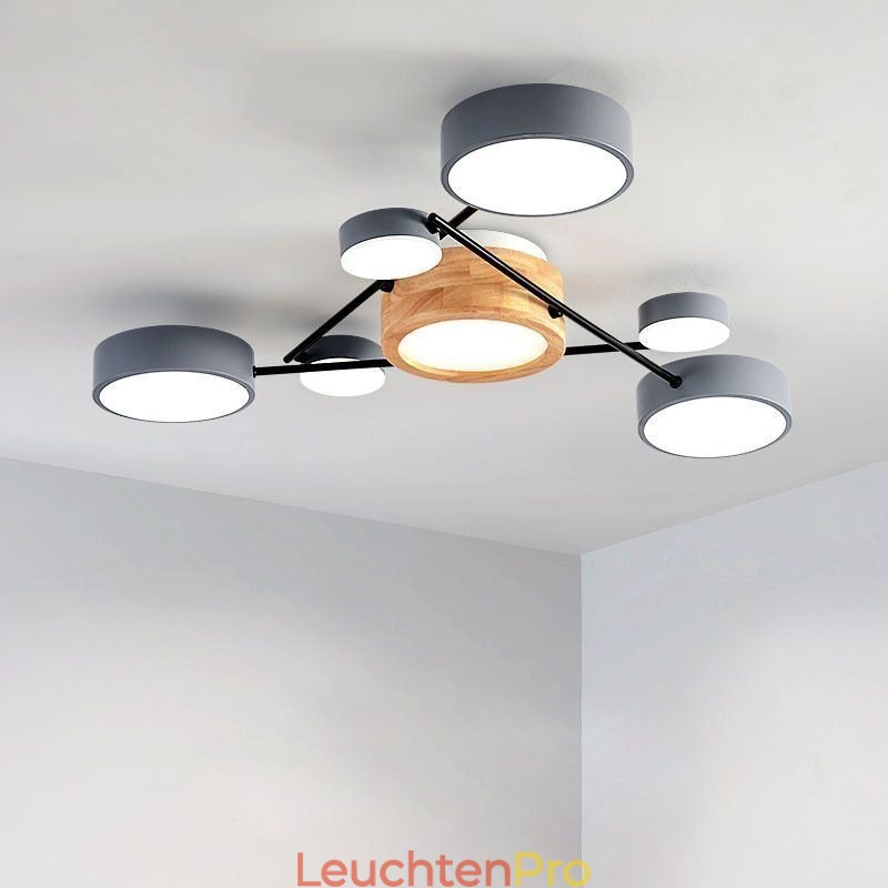 Moderne Deckenleuchte aus Acryl in Molekularform