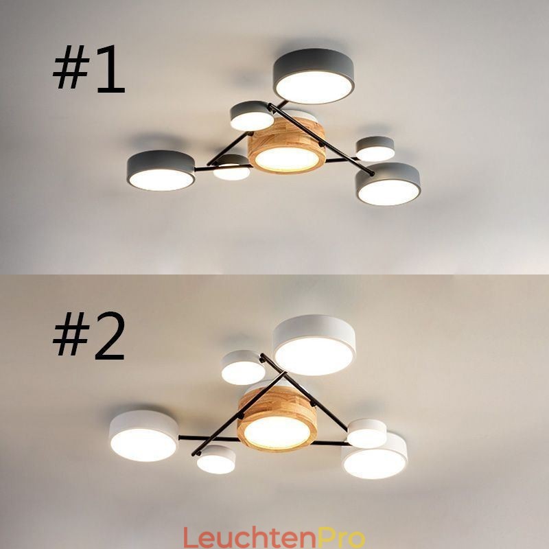 Moderne Deckenleuchte aus Acryl in Molekularform