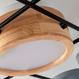 Moderne Deckenleuchte aus Acryl in Molekularform