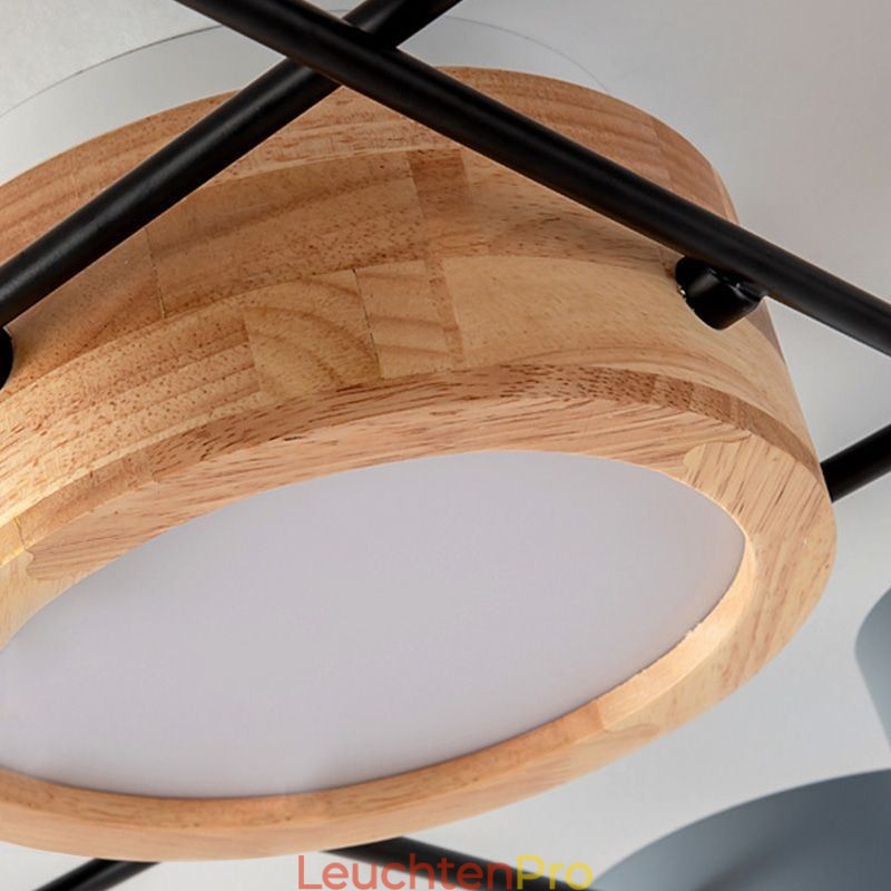 Moderne Deckenleuchte aus Acryl in Molekularform