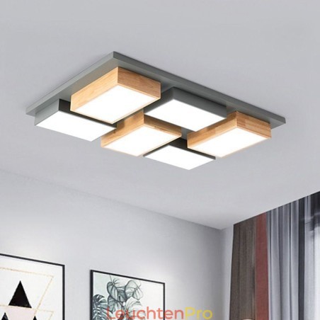 Moderne Acryl Deckenleuchte Geometrische Holz Deckenleuchte Moderne Acryl Deckenleuchte Geometrische Holz Deckenleuchte