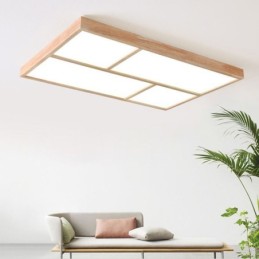 Moderne Deckenleuchte Minimalistischer Holzstil Unterputz Deckenleuchte