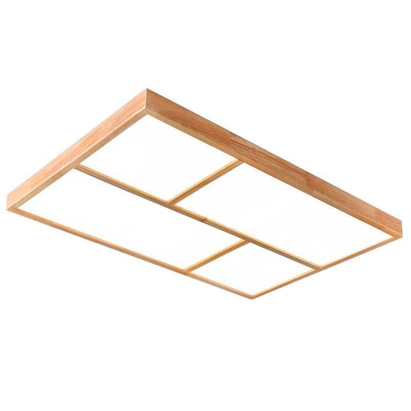 Moderne Deckenleuchte Minimalistischer Holzstil Unterputz Deckenleuchte