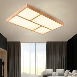 Moderne Deckenleuchte Minimalistischer Holzstil Unterputz Deckenleuchte