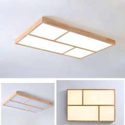 Moderne Deckenleuchte Minimalistischer Holzstil Unterputz Deckenleuchte