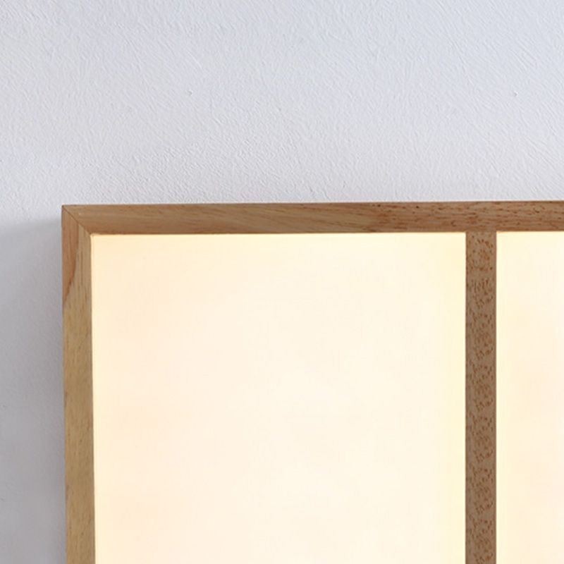Moderne Deckenleuchte Minimalistischer Holzstil Unterputz Deckenleuchte