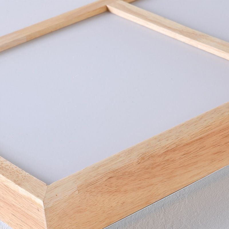 Moderne Deckenleuchte Minimalistischer Holzstil Unterputz Deckenleuchte