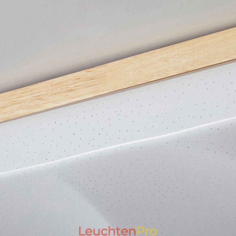 Japanische Acryl-Deckenleuchte, rechteckige gewellte Deckenlampe