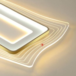 Moderne Deckenleuchte, flächenbündige Deckenleuchte in quadratischer Form