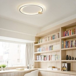 Moderne Deckenleuchte mit 2 Ringen aus Acryl