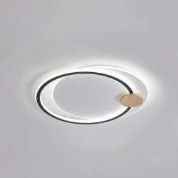 Moderne Deckenleuchte mit 2 Ringen aus Acryl