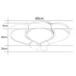 Moderne Deckenleuchte mit bündiger Montage, schöne Deckenlampe mit Ballonschirm