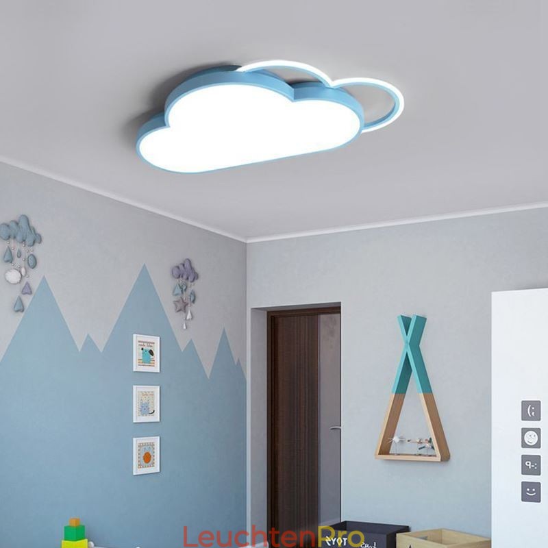 Moderne Deckenleuchte in Wolkenform