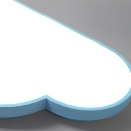 Moderne Deckenleuchte in Wolkenform