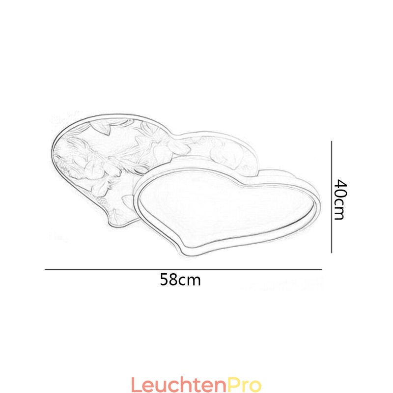 Moderne Lichter Herzform Unterputz Deckenleuchte Mädchen