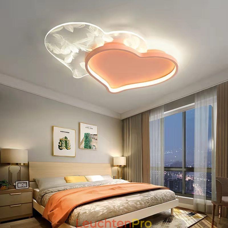 Moderne Lichter Herzform Unterputz Deckenleuchte Mädchen
