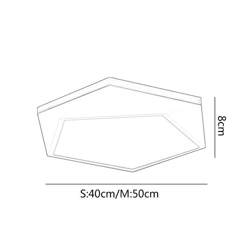 Moderne Deckenleuchte Diamantform Design Dimmbare Unterputz-Deckenleuchten