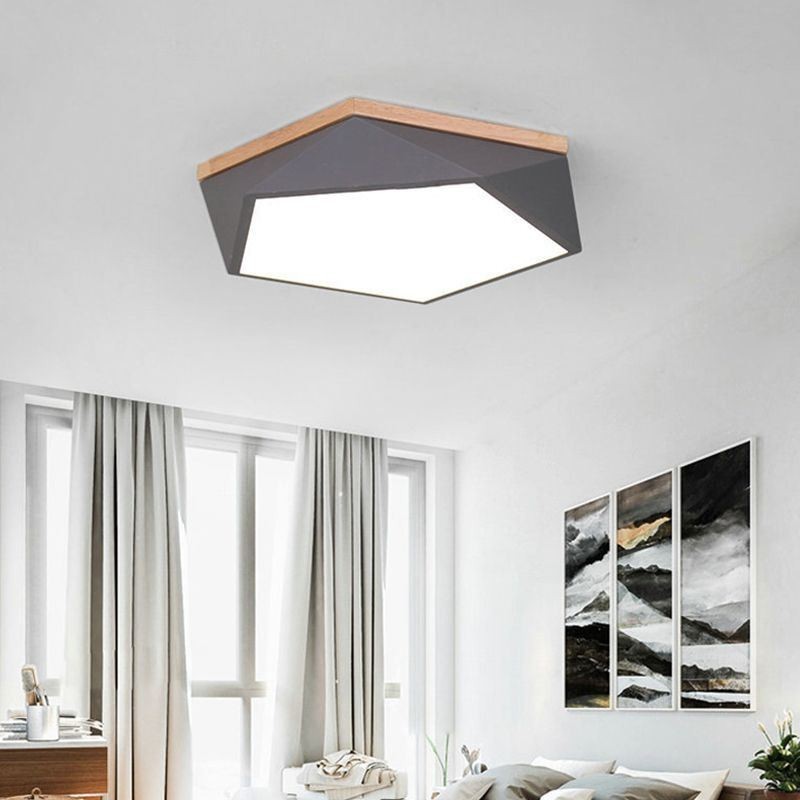 Moderne Deckenleuchte Diamantform Design Dimmbare Unterputz-Deckenleuchten