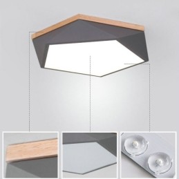 Moderne Deckenleuchte Diamantform Design Dimmbare Unterputz-Deckenleuchten