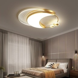 Dimmbare Deckenleuchte, moderne Unterputz-Leuchten mit Mondform, 36 W