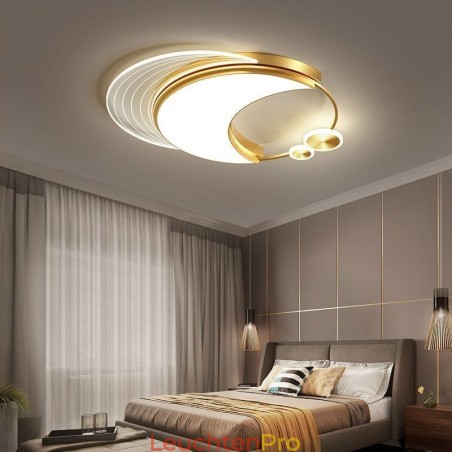Dimmbare Deckenleuchte, moderne Unterputz-Leuchten mit Mondform, 36 W Dimmbare Deckenleuchte, moderne Unterputz-Leuchten mit Mondform, 36 W