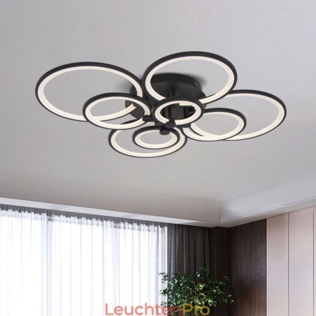 Dimmbare Deckenleuchte Moderne Ring Circle Unterputz-Deckenleuchte Dimmbare Deckenleuchte Moderne Ring Circle Unterputz-Deckenleuchte