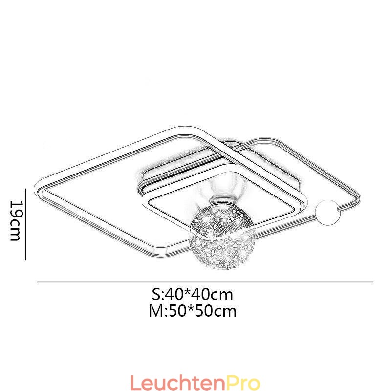Unterputz-Deckenleuchte für die Inneneinrichtung, modernes Design