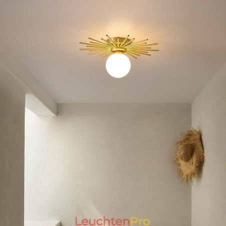 Moderne 1-flammige Deckenleuchte mit Kugel-Deckenleuchte Moderne 1-flammige Deckenleuchte mit Kugel-Deckenleuchte