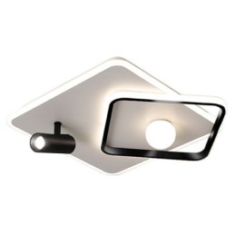 Unterputz-Deckenleuchte aus Acryl, quadratisch, Strahler