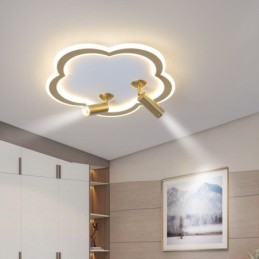 Deckenleuchte aus Acryl in Blumenform, flächenbündig montiert