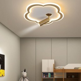 Deckenleuchte aus Acryl in Blumenform, flächenbündig montiert