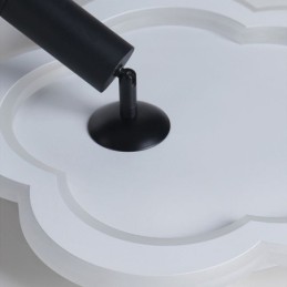 Deckenleuchte aus Acryl in Blumenform, flächenbündig montiert
