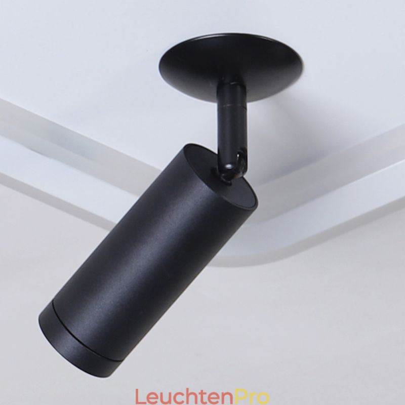 Quadratische Deckenleuchte mit Unterputzmontage, Acryl-Strahler