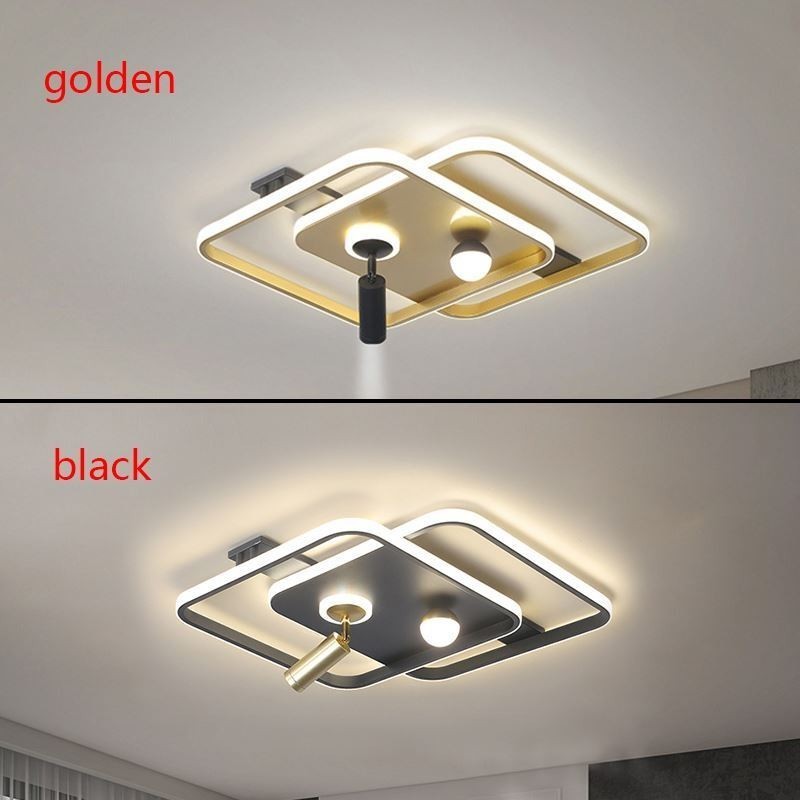 Quadratischer Deckenstrahler aus Acryl zur bündigen Montage