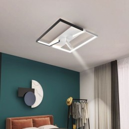 Deckenleuchte Schwarz-Weiß Acryl Beleuchtung Strahler
