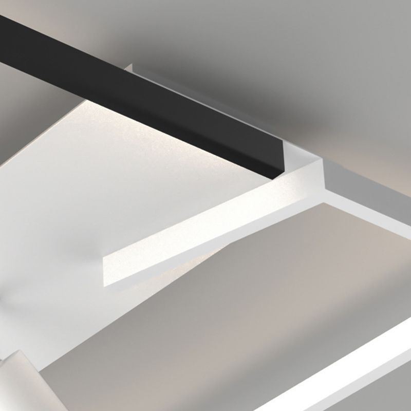 Deckenleuchte Schwarz-Weiß Acryl Beleuchtung Strahler