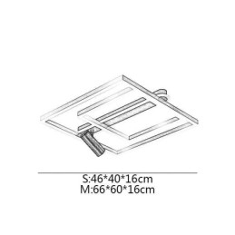 Unterputz-Deckenleuchte aus minimalistischem Acryl