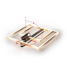 Unterputz-Deckenleuchte aus minimalistischem Acryl