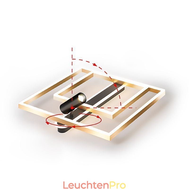 Unterputz-Deckenleuchte aus minimalistischem Acryl