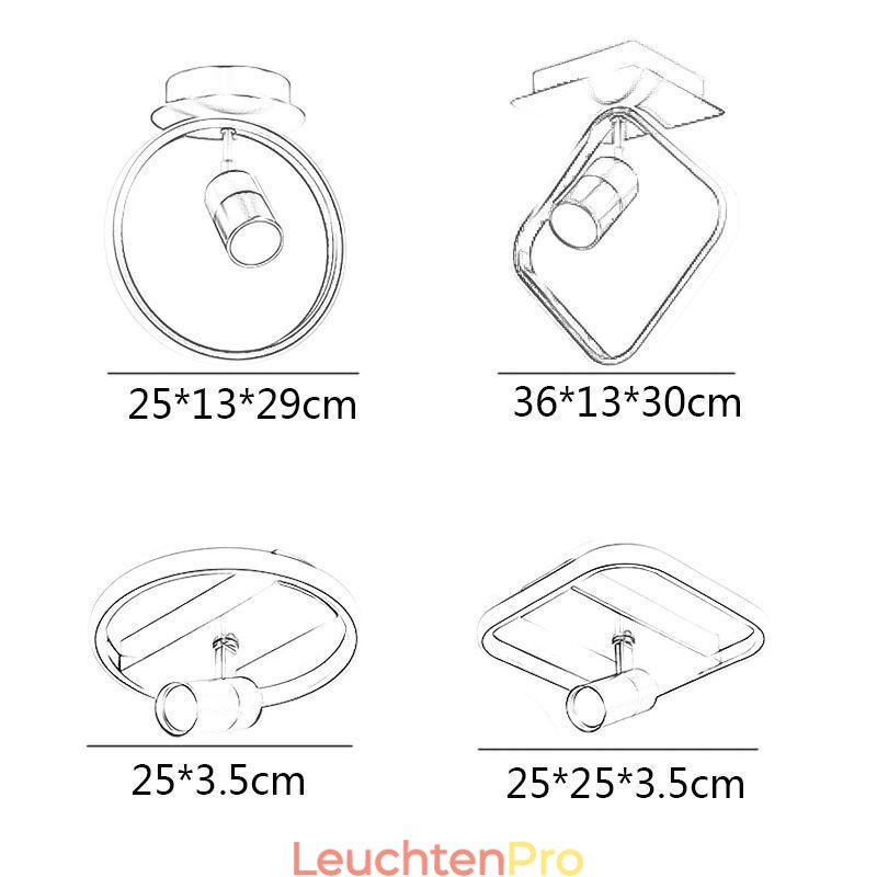 Acryl Deckenleuchte Minimalistisches Dekor Licht Spotlight