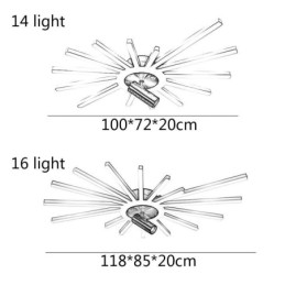 Unterputz-Strahler mit unregelmäßiger linearer Acryllampe