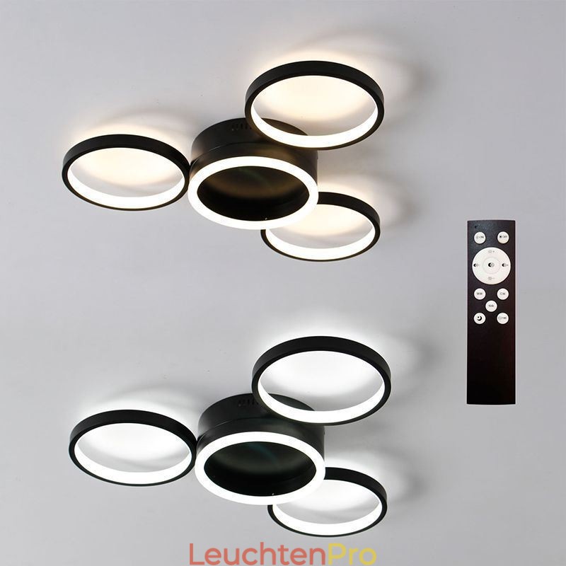 Deckenleuchte mit 4 Ringen