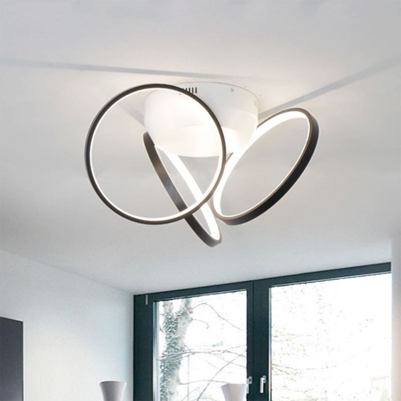 Deckenleuchte mit Acryl-Halo-Ring
