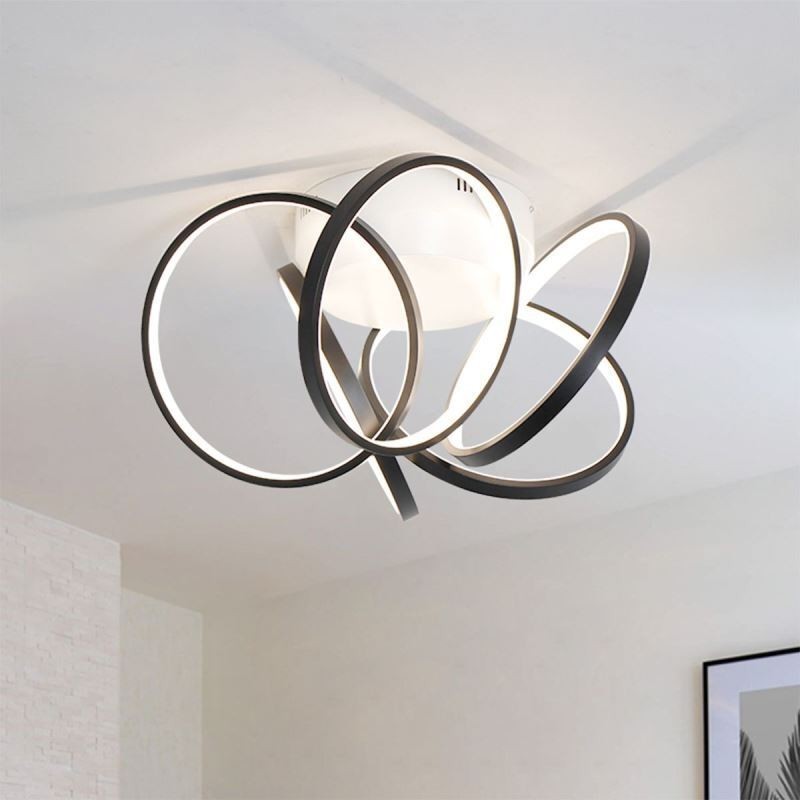 Deckenleuchte mit Acryl-Halo-Ring